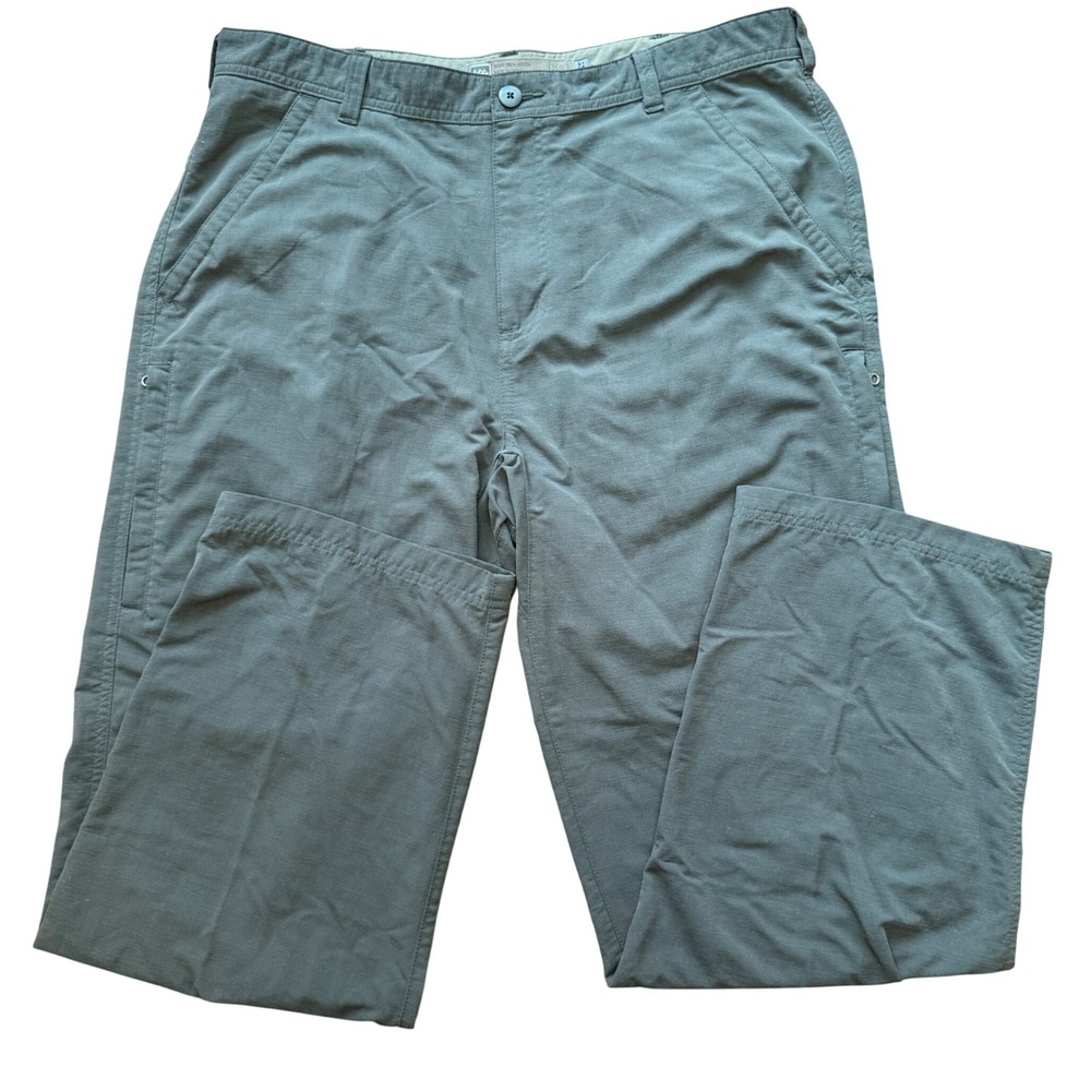 REI Co-op Mens‎ 36x30 Sahara Tech Pants  UPF 50+ Nylon Hiking Zip Pockets